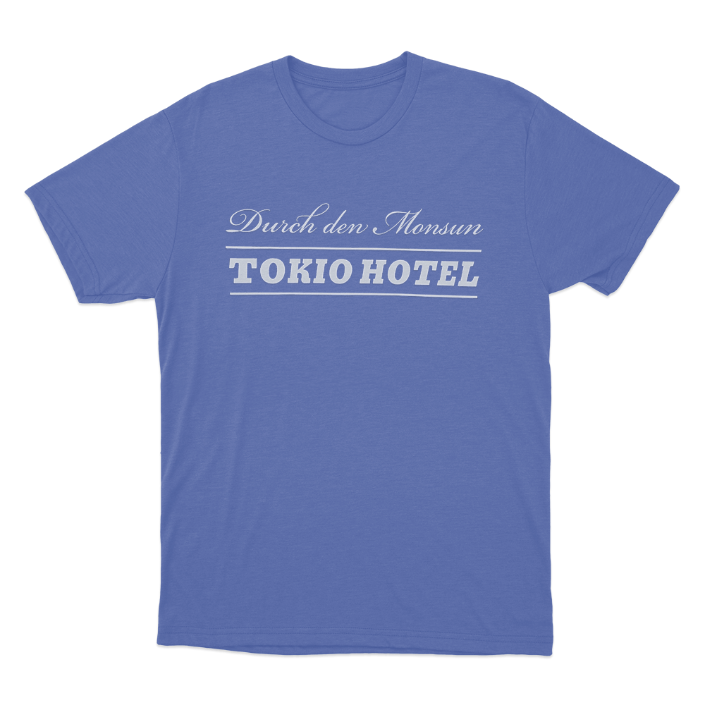 Durch Den Monsun Tokio Hotel Unisex T Shirt Blue Durch Den Monsun Tokio Hotel Unisex T Shirt Blue