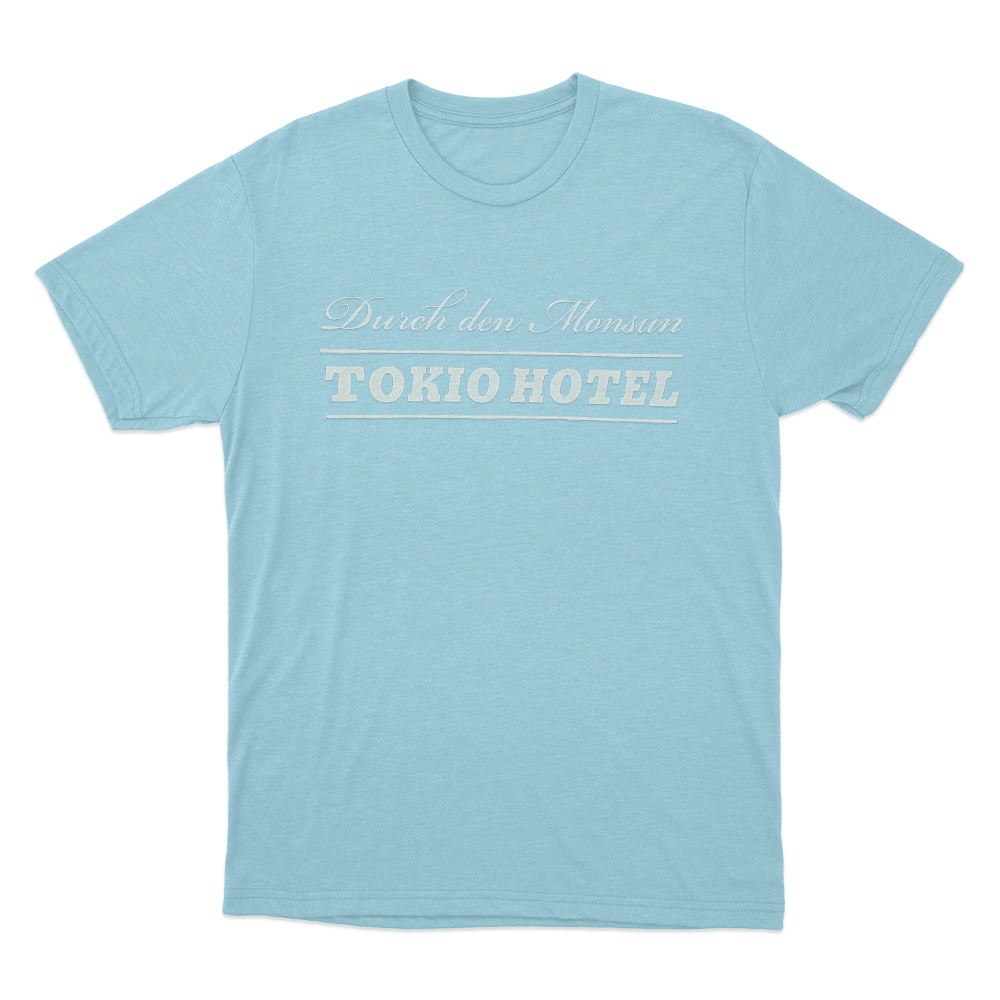 Durch Den Monsun Tokio Hotel Unisex T Shirt Sky Blue Durch Den Monsun Tokio Hotel Unisex T Shirt Sky Blue