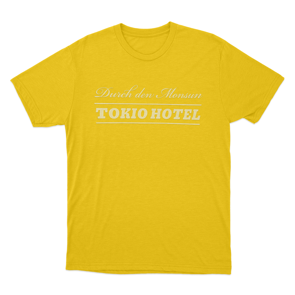 Durch Den Monsun Tokio Hotel Unisex T Shirt Yellow Durch Den Monsun Tokio Hotel Unisex T Shirt Yellow