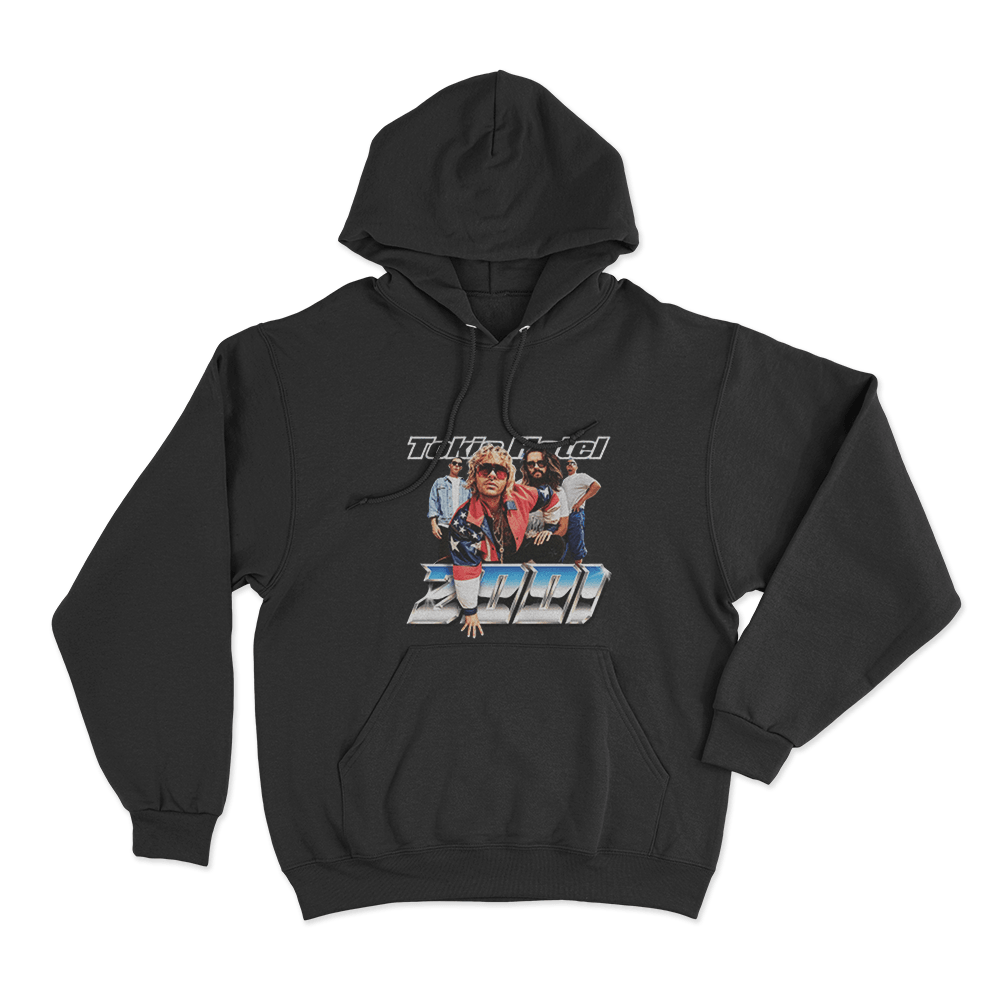 Tokio Hotel 2001 Retro Band Poster Unisex Hoodie Black Tokio Hotel 2001 Retro Band Poster Unisex Hoodie Black