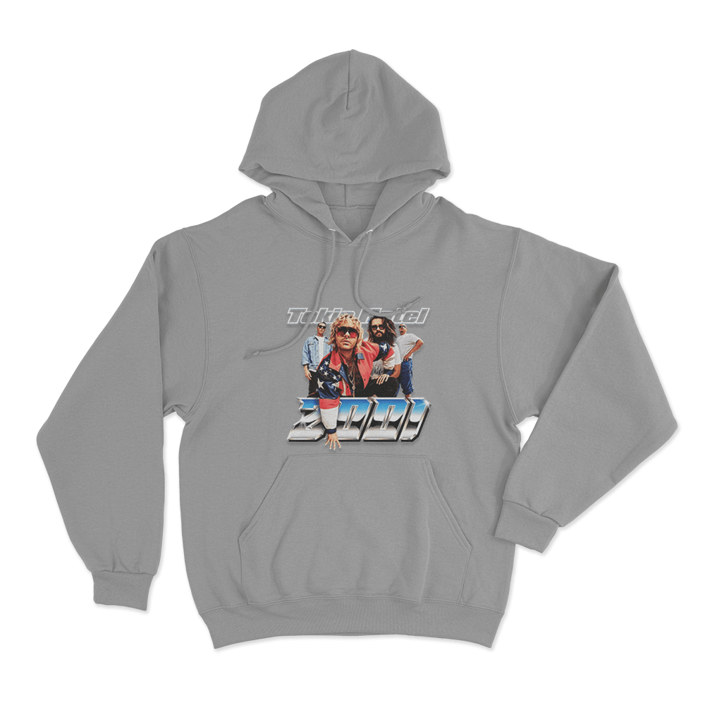 Tokio Hotel 2001 Retro Band Poster Unisex Hoodie Grey Tokio Hotel 2001 Retro Band Poster Unisex Hoodie Grey