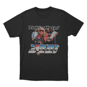 Tokio Hotel 2001 Retro Band Poster Unisex T Shirt Black