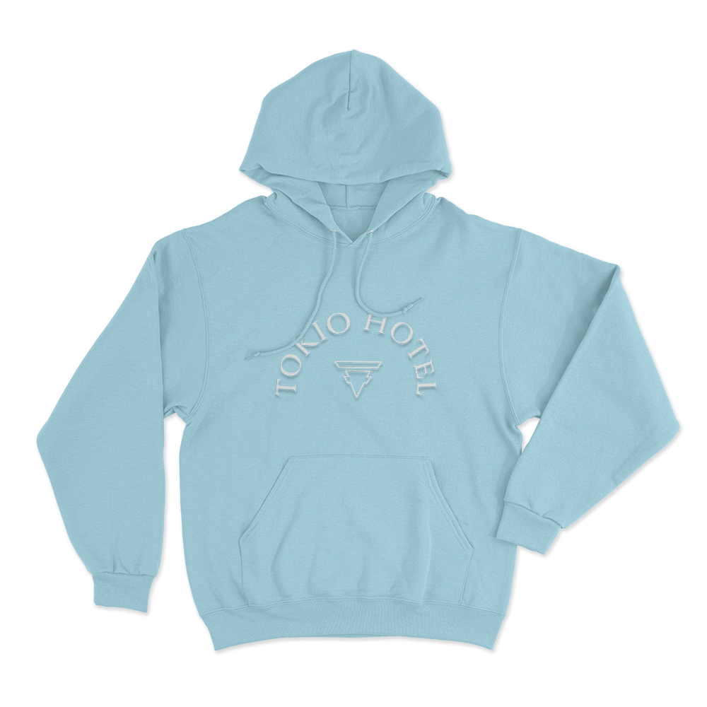 Tokio Hotel Arch Logo Unisex Hoodie Sky Blue Tokio Hotel Arch Logo Unisex Hoodie Sky Blue