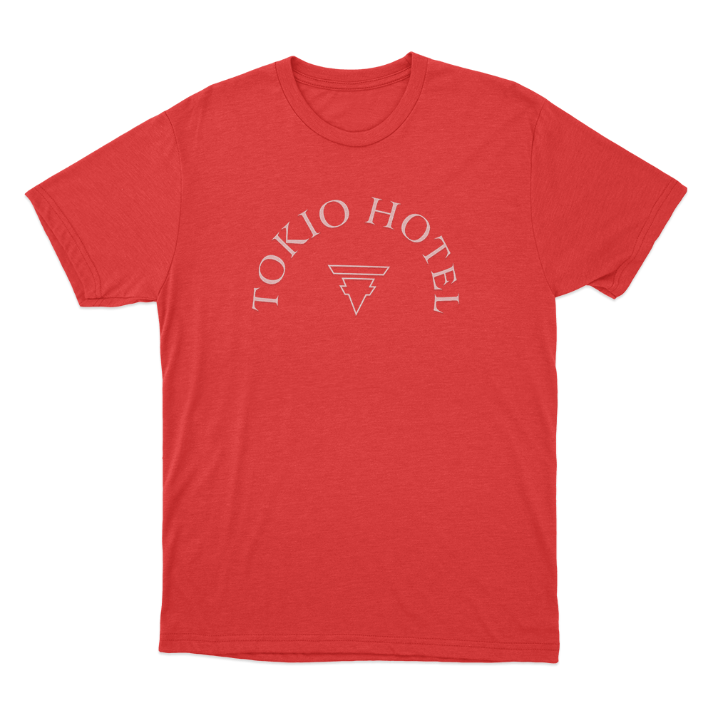 Tokio Hotel Arch Logo Unisex T Shirt Red Tokio Hotel Arch Logo Unisex T Shirt Red