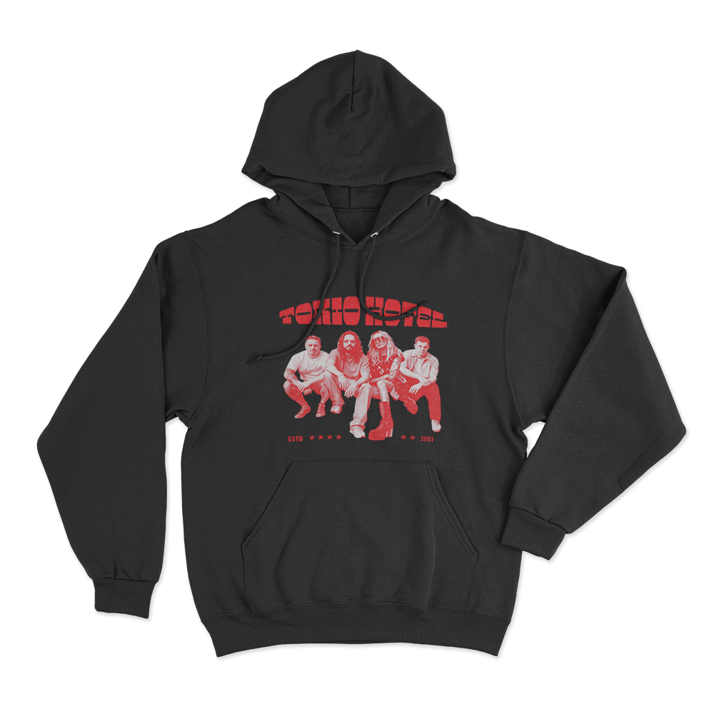 Tokio Hotel Contrast Unisex Hoodie Black Tokio Hotel Contrast Unisex Hoodie Black