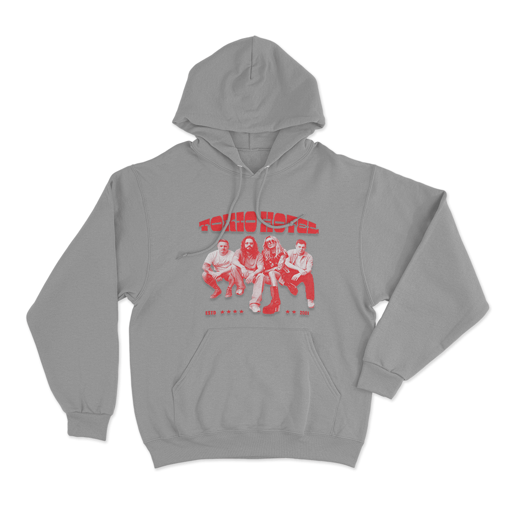 Tokio Hotel Contrast Unisex Hoodie Grey Tokio Hotel Contrast Unisex Hoodie Grey