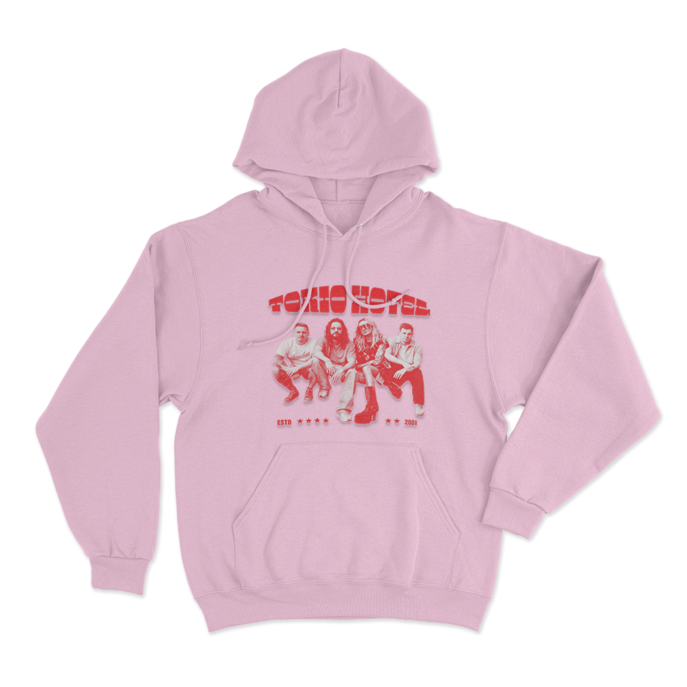 Tokio Hotel Contrast Unisex Hoodie Pink Tokio Hotel Contrast Unisex Hoodie Pink