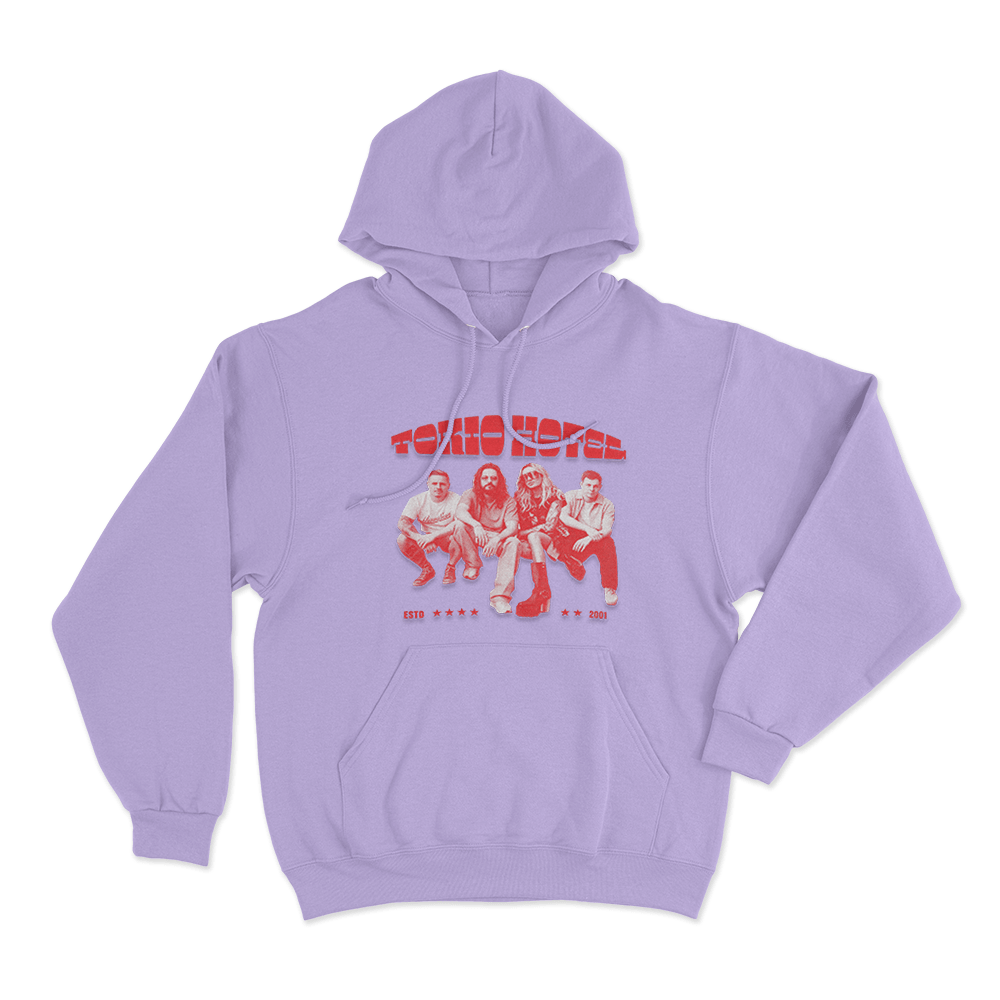Tokio Hotel Contrast Unisex Hoodie Purple Tokio Hotel Contrast Unisex Hoodie Purple