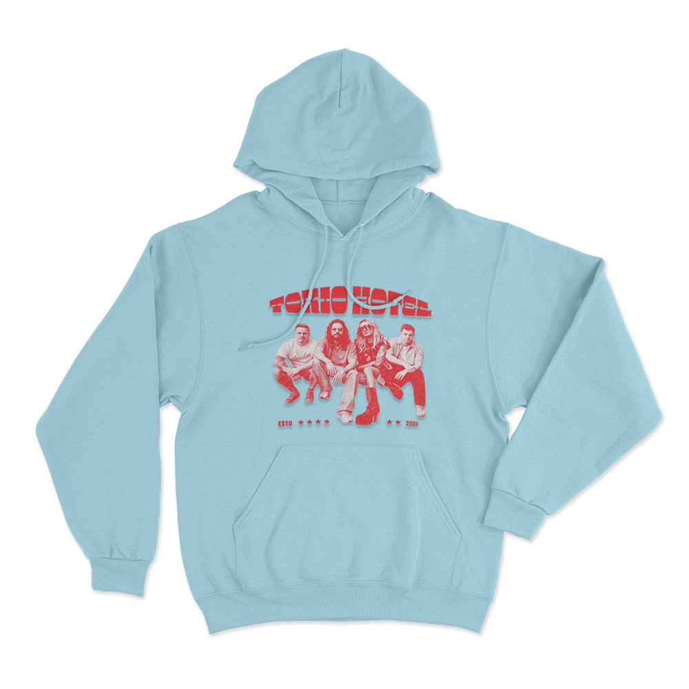 Tokio Hotel Contrast Unisex Hoodie Sky Blue Tokio Hotel Contrast Unisex Hoodie Sky Blue