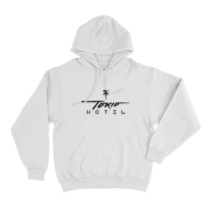 Tokio Hotel Logo Unisex Hoodie White