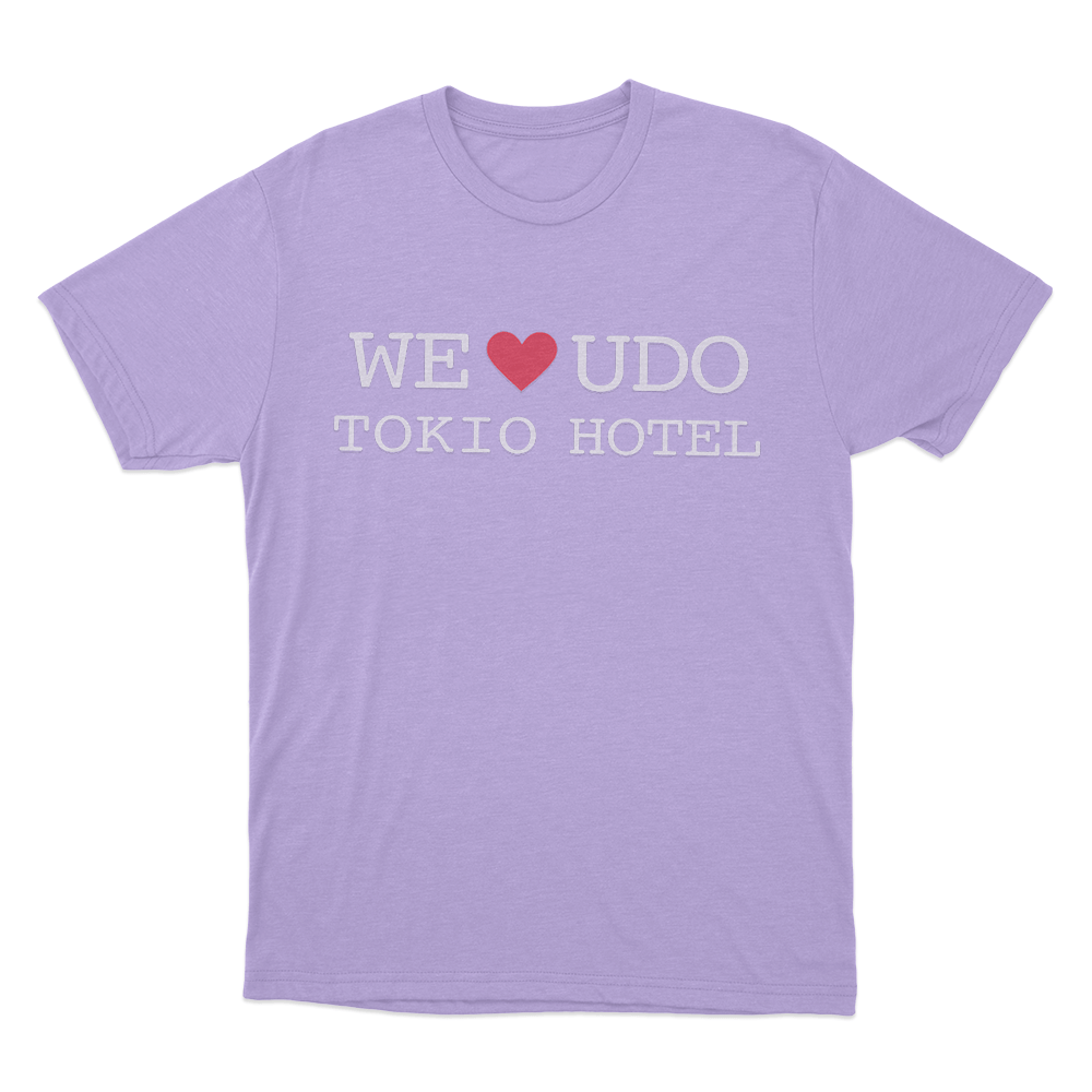 We Love Udo Tokio Hotel Unisex T Shirt Purple We Love Udo Tokio Hotel Unisex T Shirt Purple
