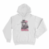 Western Bill Cowboy Portrait Unisex Hoodie White