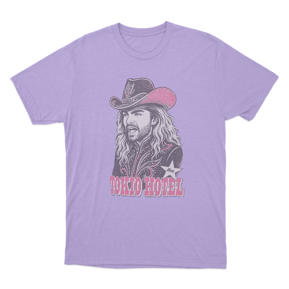 Western Bill Cowboy Portrait Unisex T Shirt Purple Western Bill Cowboy Portrait Unisex T Shirt Purple