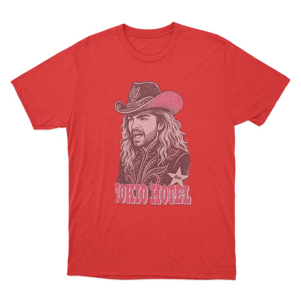Western Bill Cowboy Portrait Unisex T Shirt Red Western Bill Cowboy Portrait Unisex T Shirt Red